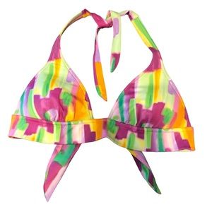 Victoria’s Secret Watercolor Bikini Top Size Small